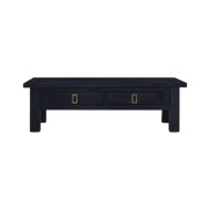 Table basse Café noir clair 100x50x30 cm Bois d'acajou massif