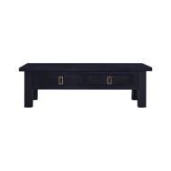 Table basse Café noir clair 100x50x30 cm Bois d'acajou massif