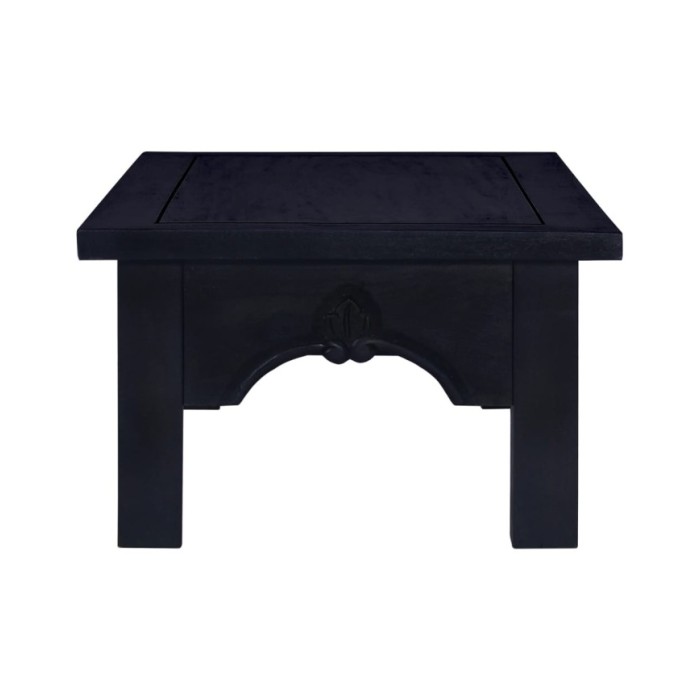 Table basse Café noir clair 100x50x30 cm Bois d'acajou massif