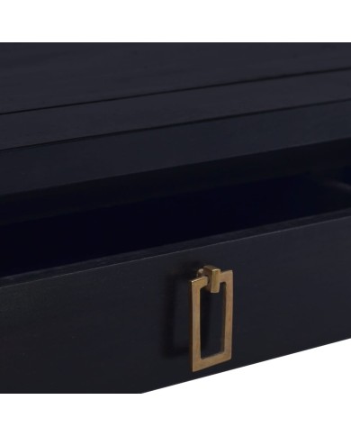 Table basse Café noir clair 100x50x30 cm Bois d'acajou massif