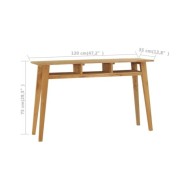 Table console 120x35x75 cm Bois de teck massif