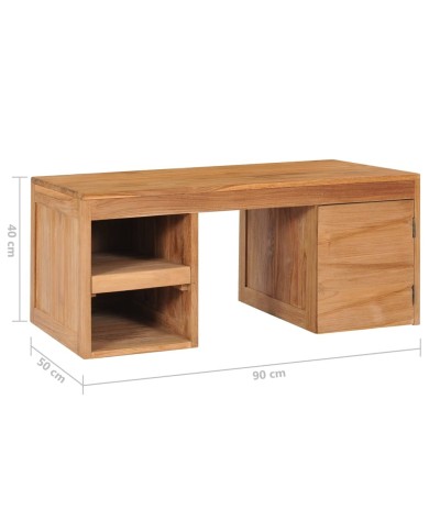 Table basse 90x50x40 cm Bois de teck massif