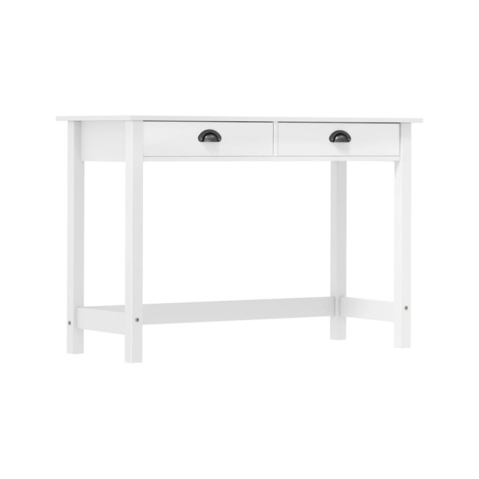 Table console Hill Range avec 2 tiroirs 110x45x74 cm Pin solide