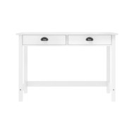 Table console Hill Range avec 2 tiroirs 110x45x74 cm Pin solide