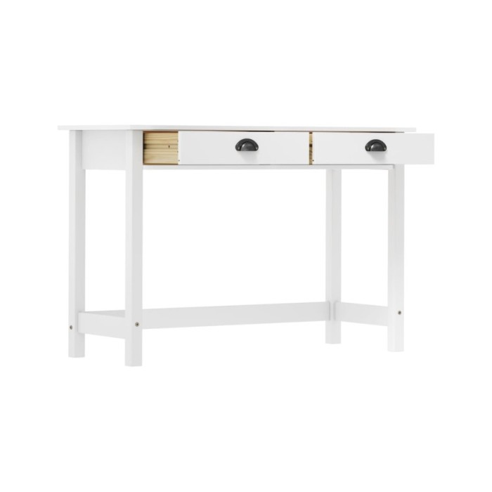 Table console Hill Range avec 2 tiroirs 110x45x74 cm Pin solide