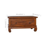 Table basse 80x50x40 cm Bois de teck massif