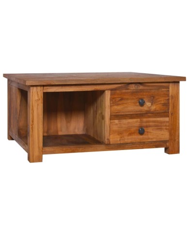Table basse 68x68x33 cm Bois de teck solide