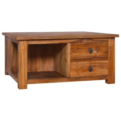 Table basse 68x68x33 cm Bois de teck solide