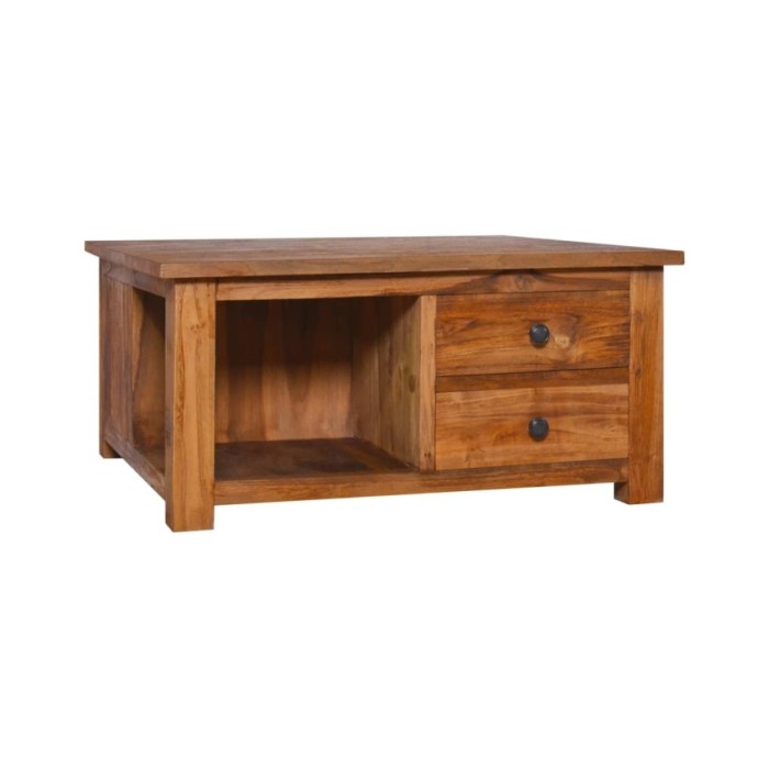 Table basse 68x68x33 cm Bois de teck solide