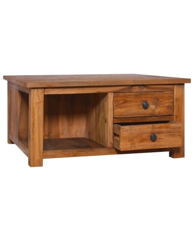 Table basse 68x68x33 cm Bois de teck solide