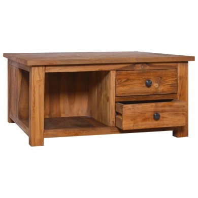 Table basse 68x68x33 cm Bois de teck solide