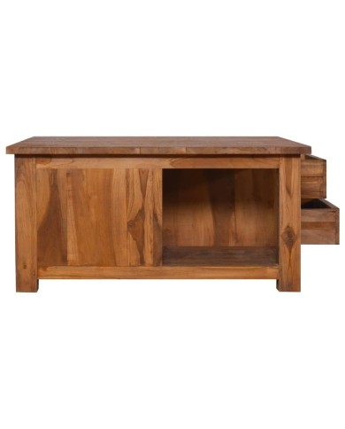 Table basse 68x68x33 cm Bois de teck solide