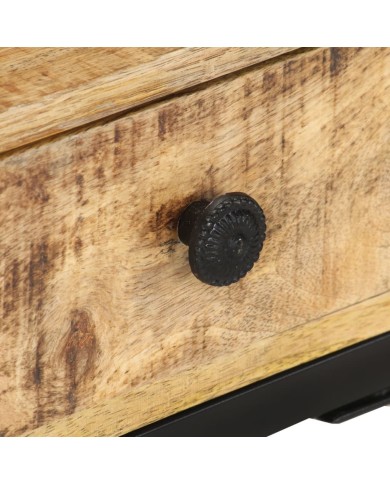 Table d'appoint en forme d'U 45x30x61cm Bois de manguier massif