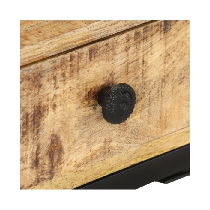 Table d'appoint en forme d'U 45x30x61cm Bois de manguier massif