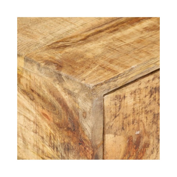 Table d'appoint en forme d'U 45x30x61cm Bois de manguier massif