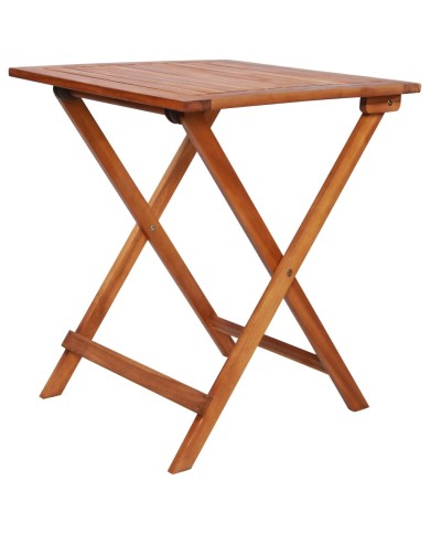 Mobilier de bistro pliable 3 pcs Bois d'acacia solide