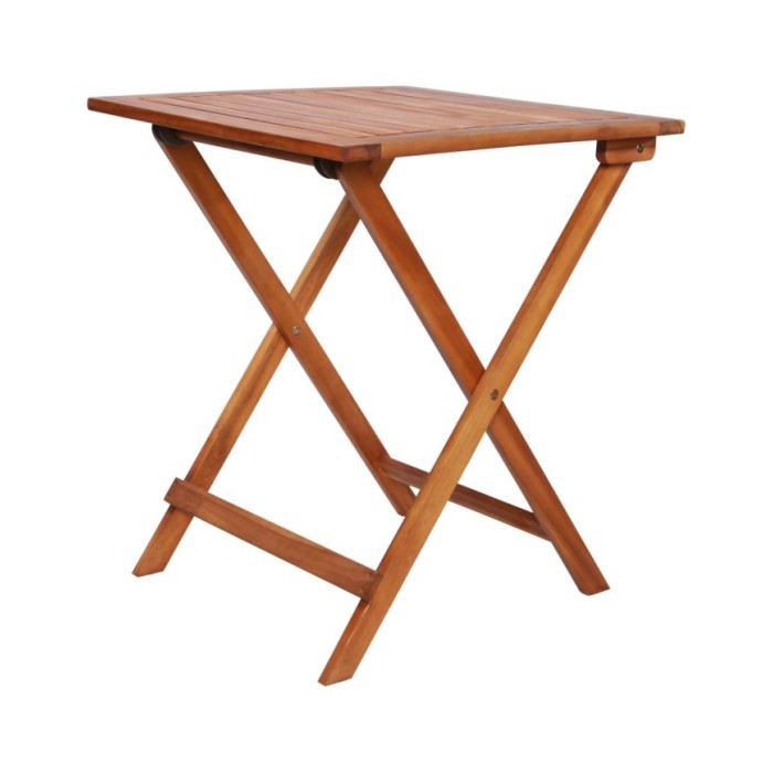 Mobilier de bistro pliable 3 pcs Bois d'acacia solide