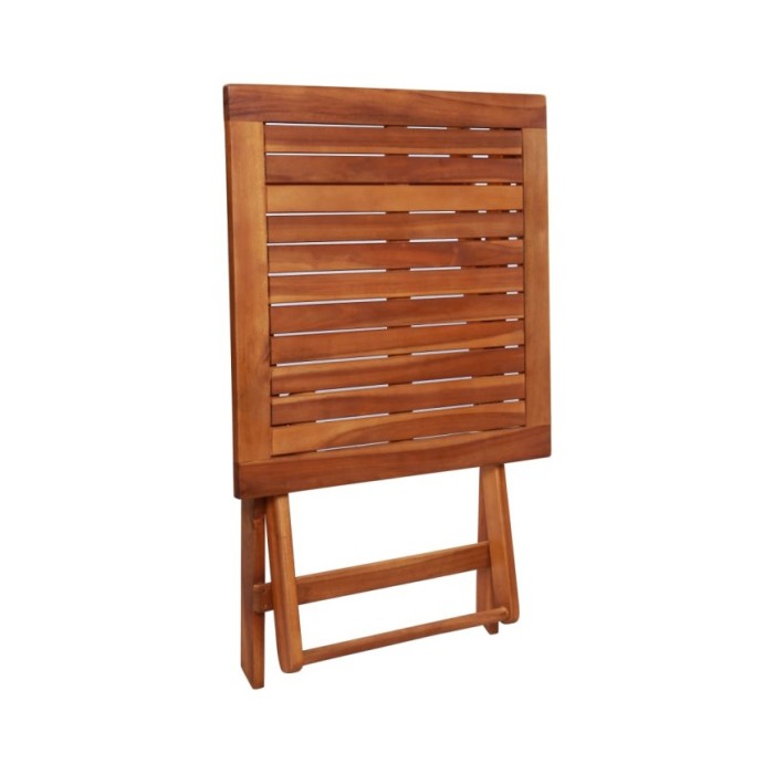 Mobilier de bistro pliable 3 pcs Bois d'acacia solide