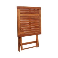 Mobilier de bistro pliable 3 pcs Bois d'acacia solide