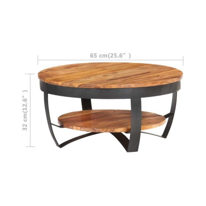 Table basse 65x65x32 cm Bois d'acacia solide