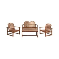 Mobilier d'extérieur 4 pcs Bois d'acacia solide