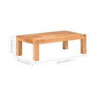Table basse 110x60x35 cm Bois d'acacia massif