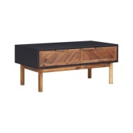 Table basse 90x50x40 cm Bois d'acacia massif et MDF