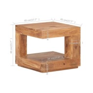 Table basse 45x45x40 cm Bois solide