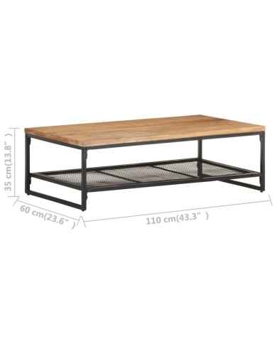 Table basse 110x60x35 cm Bois d'acacia massif