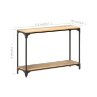 Table console 110x30x75 cm Bois de manguier massif