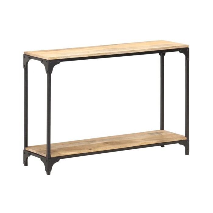 Table console 110x30x75 cm Bois de manguier massif