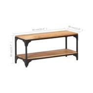 Table basse 90x30x40 cm Bois solide d'acacia