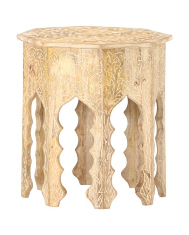Table d'appoint Ø48 cm Bois de manguier massif