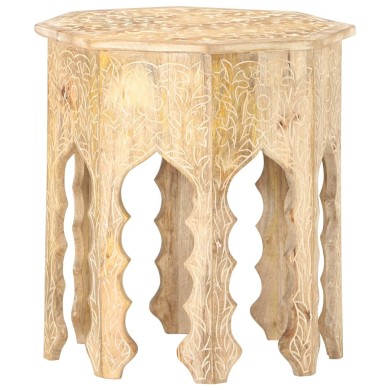 Table d'appoint Ø48 cm Bois de manguier massif