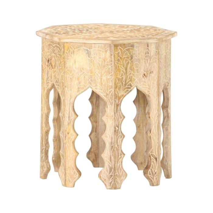 Table d'appoint Ø48 cm Bois de manguier massif
