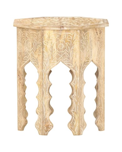 Table d'appoint Ø48 cm Bois de manguier massif