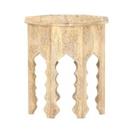 Table d'appoint Ø48 cm Bois de manguier massif