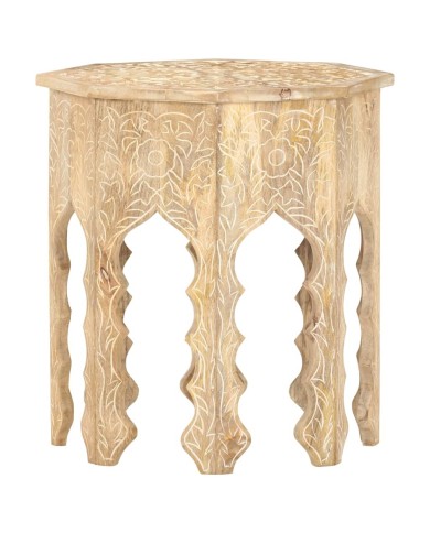 Table d'appoint Ø48 cm Bois de manguier massif