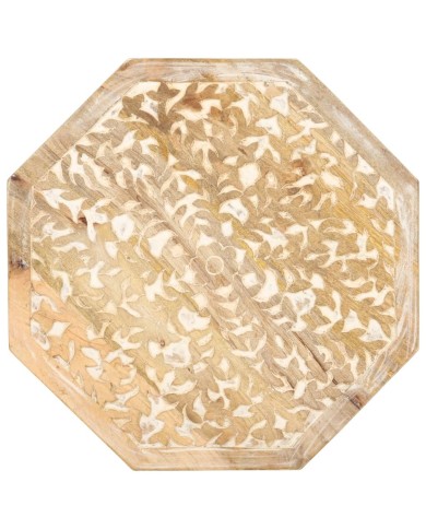 Table d'appoint Ø48 cm Bois de manguier massif