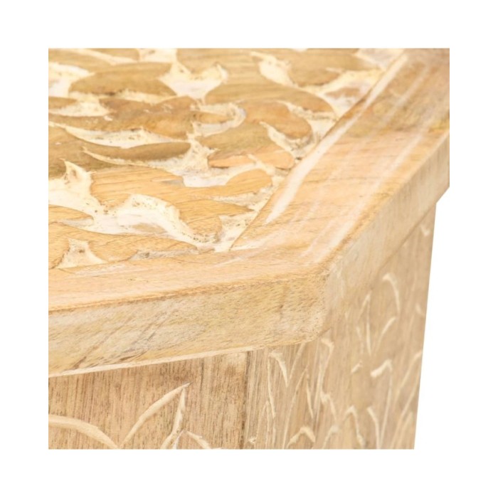 Table d'appoint Ø48 cm Bois de manguier massif