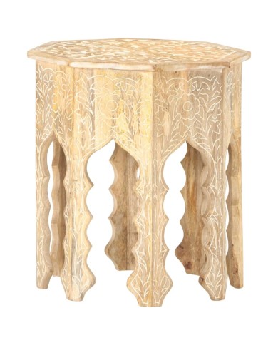 Table d'appoint Ø48 cm Bois de manguier massif