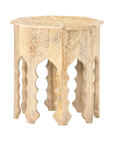 Table d'appoint Ø48 cm Bois de manguier massif