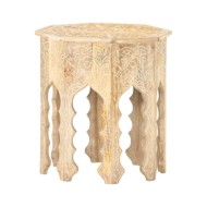 Table d'appoint Ø48 cm Bois de manguier massif