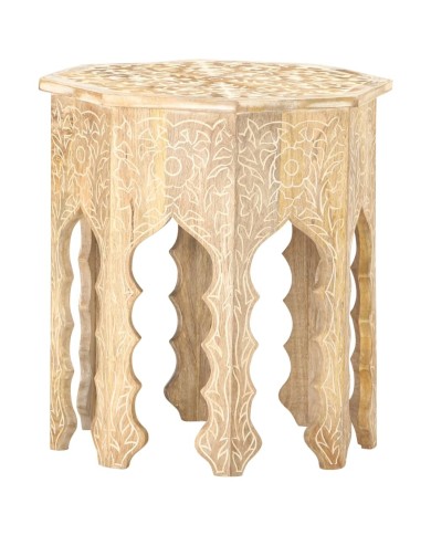 Table d'appoint Ø48 cm Bois de manguier massif