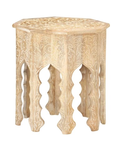 Table d'appoint Ø48 cm Bois de manguier massif