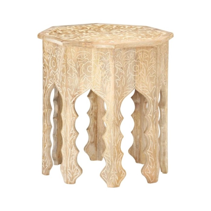 Table d'appoint Ø48 cm Bois de manguier massif