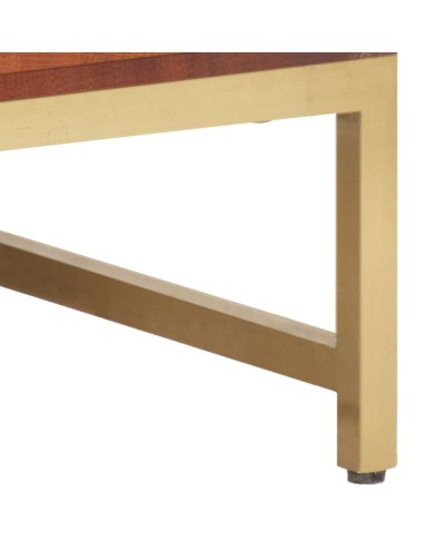 Table basse Marron miel 67x67x45 cm Bois solide d'acacia