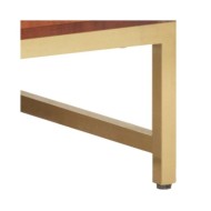 Table basse Marron miel 67x67x45 cm Bois solide d'acacia