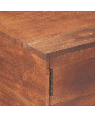 Table basse Marron miel 67x67x45 cm Bois solide d'acacia