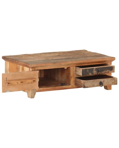 Table basse 90x50x31 cm Bois de récupération massif